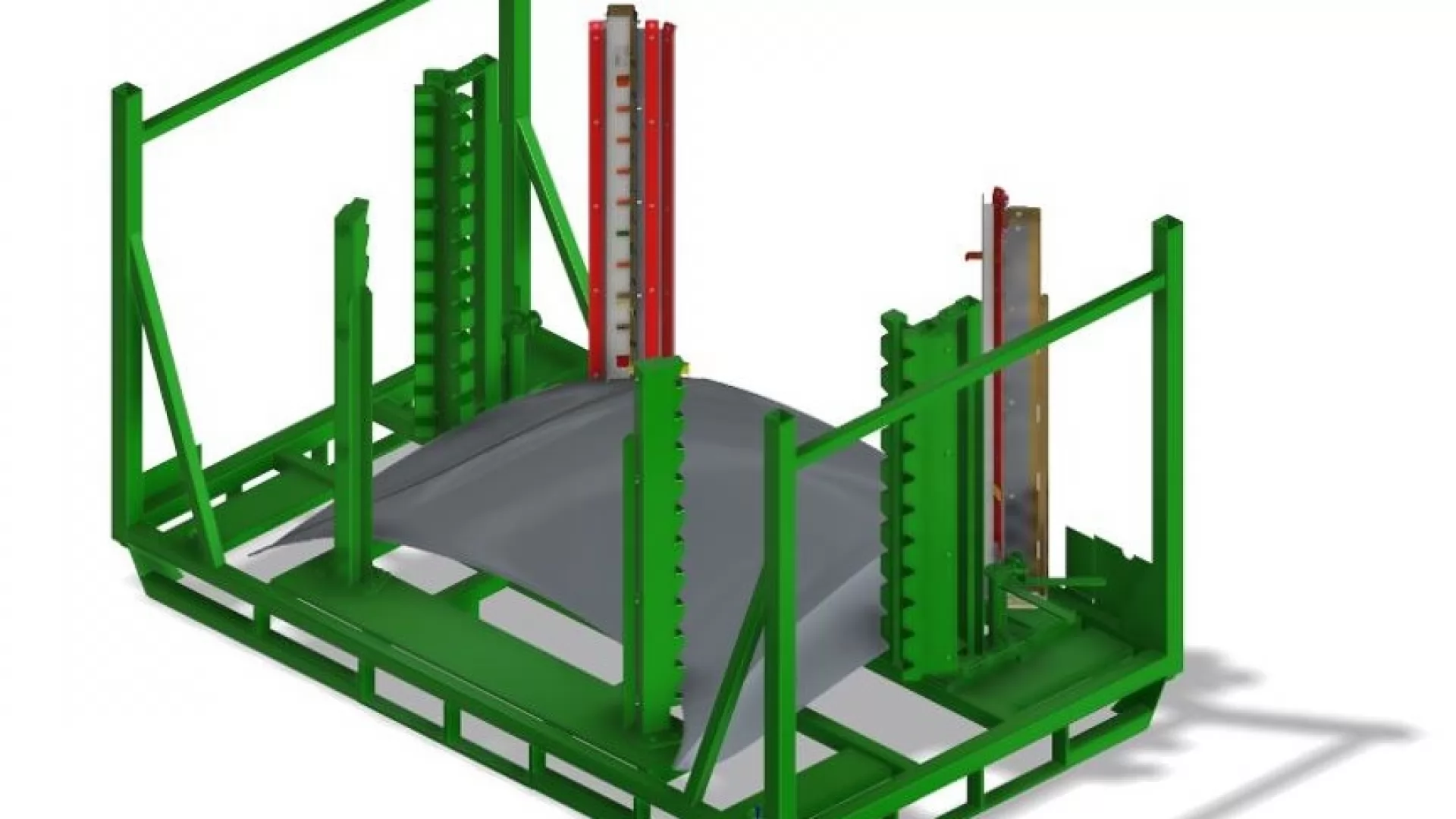 Contenitori metallici con colonne