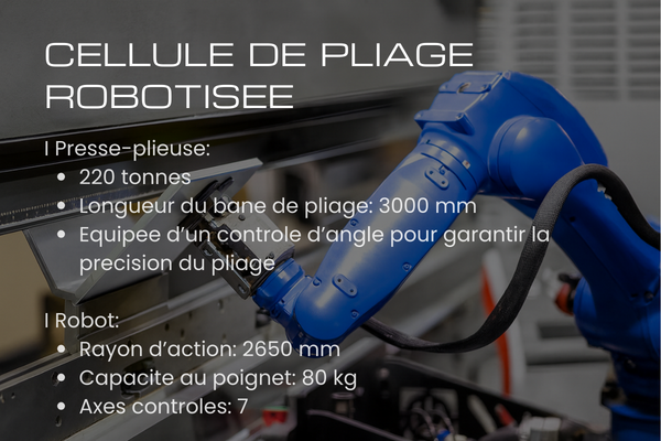 Cellule de pliage robotis&eacute;
