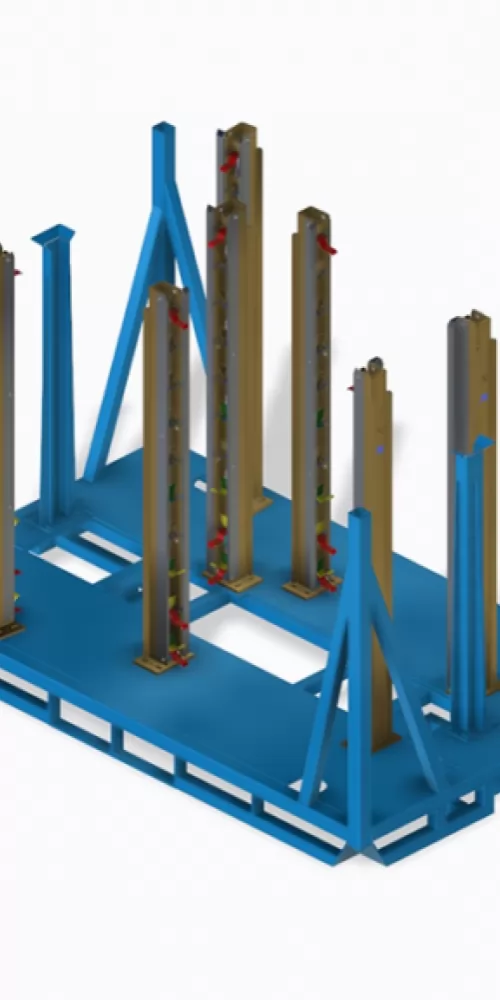 Automotive racks for automatic lines
