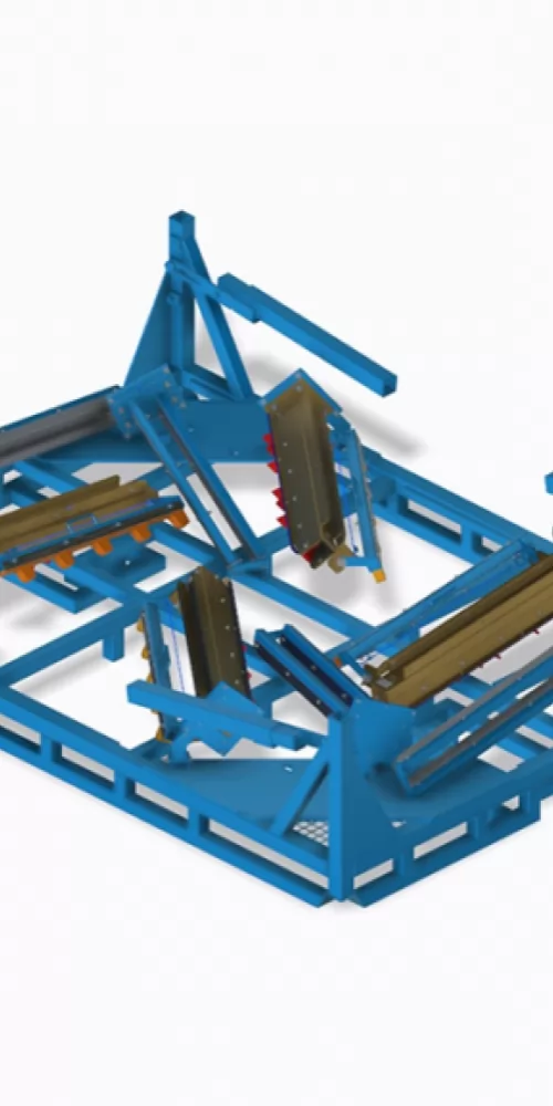 Racks with automatic unloading load
