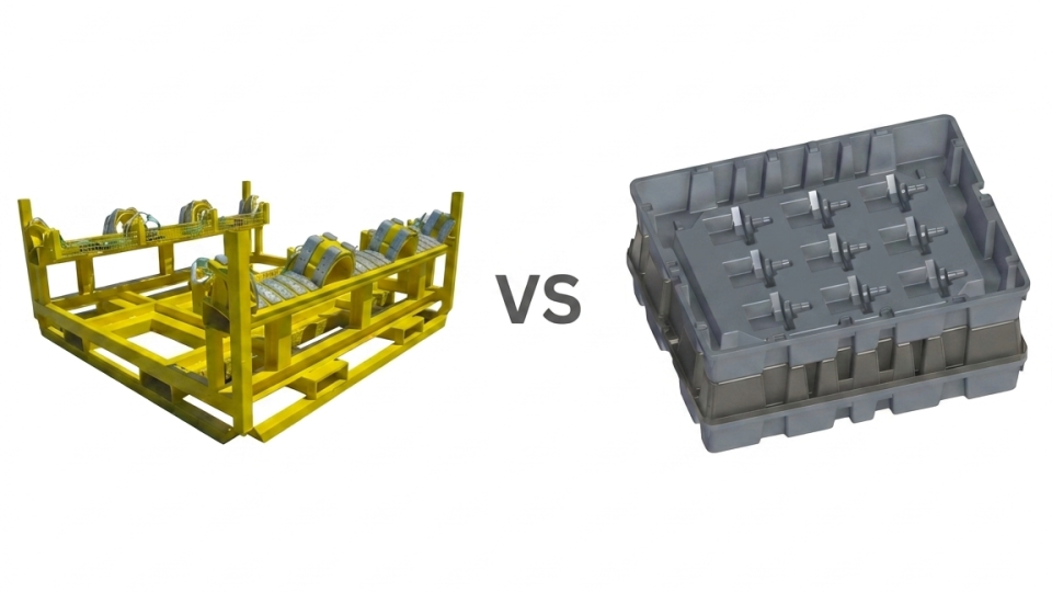 Contenitori metallici o plastici per componenti automotive? Criteri tecnici per scegliere la soluzione giusta